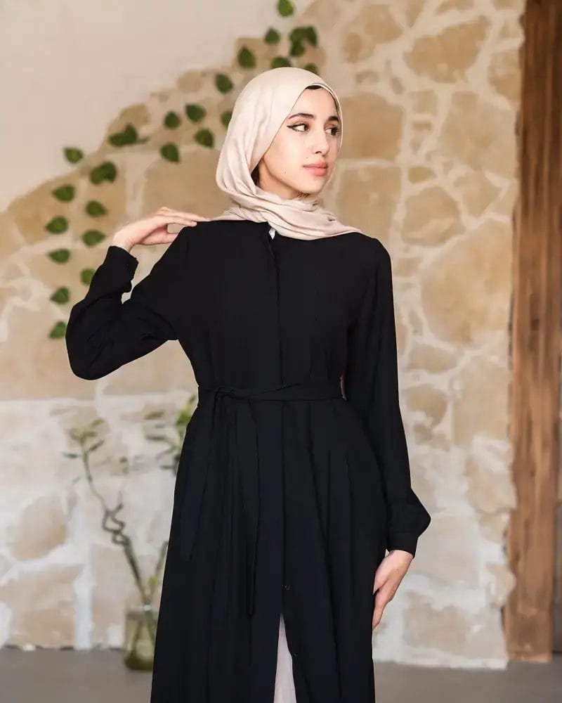 Double cloche abaya with pockets4