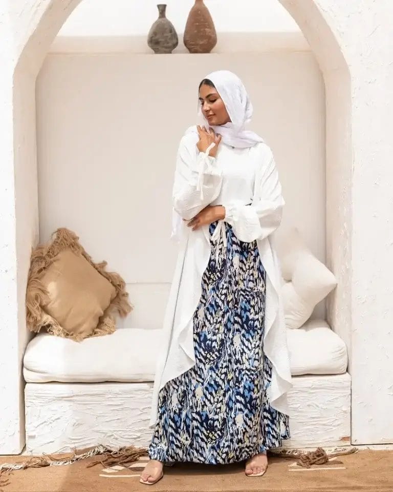 Linen flowy Cardigan off-white