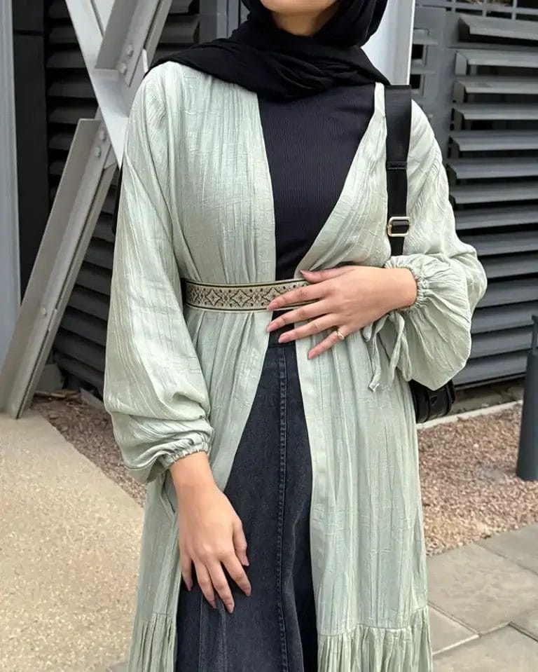 New linen Flowy Cardigan