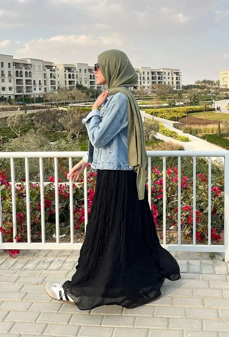 Pleated Crush Skirt - Image 2