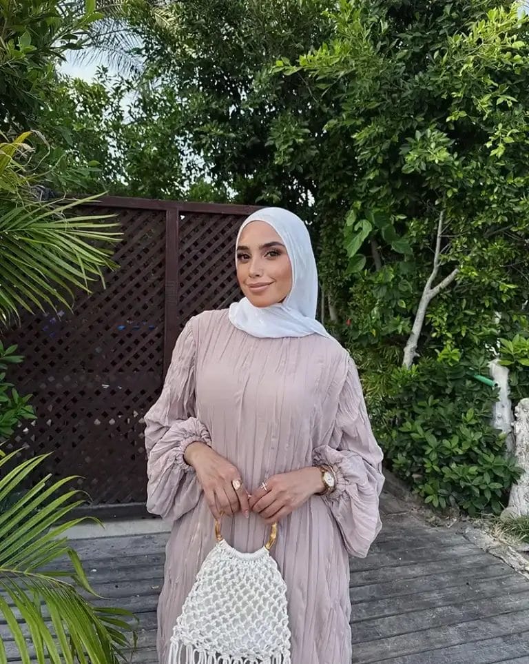 Crushed chiffon with full lining