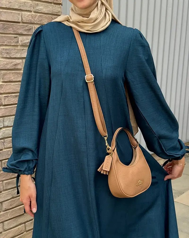 new Linen Flare Dress - Image 8