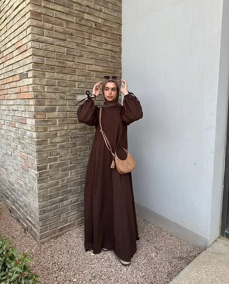 new Linen Flare Dress - Image 7