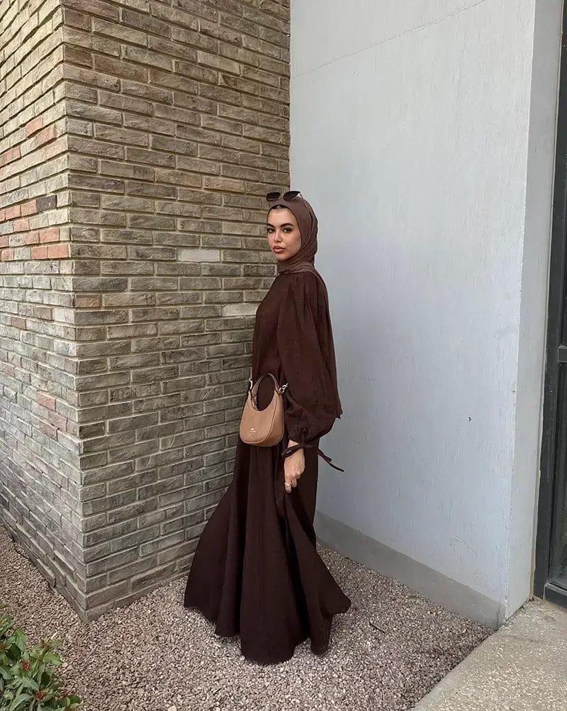 new Linen Flare Dress - Image 6