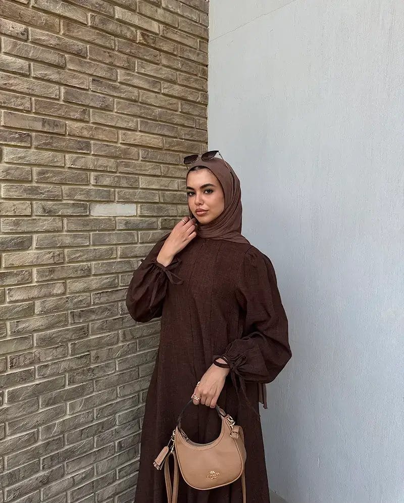 new Linen Flare Dress - Image 5