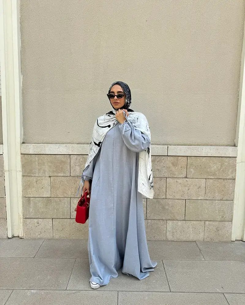 new Linen Flare Dress - Image 2