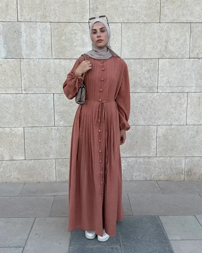 Timeless Buttoned Linen Dress