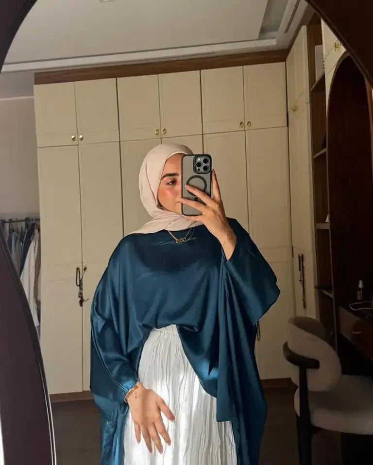 Flowy satin blouse