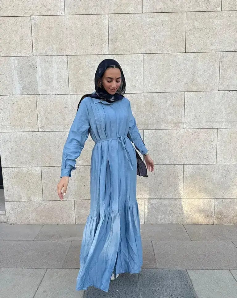 Everyday Modest Linen Dress