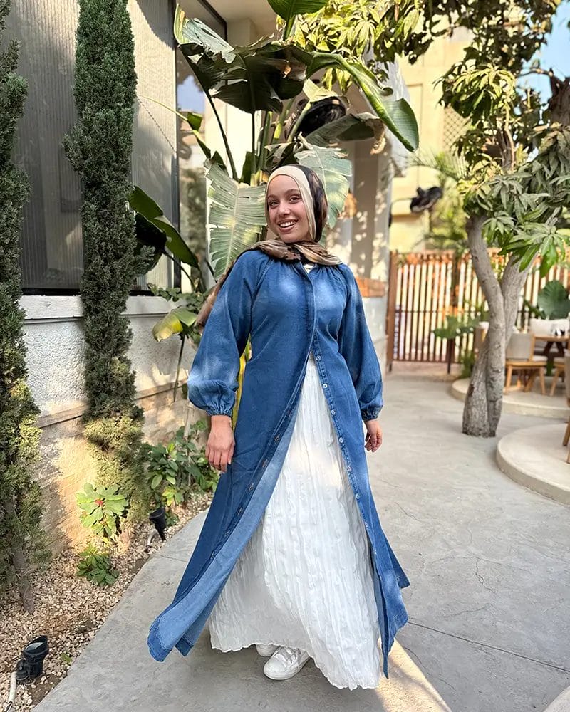 Shirt Denim Dress - Image 12