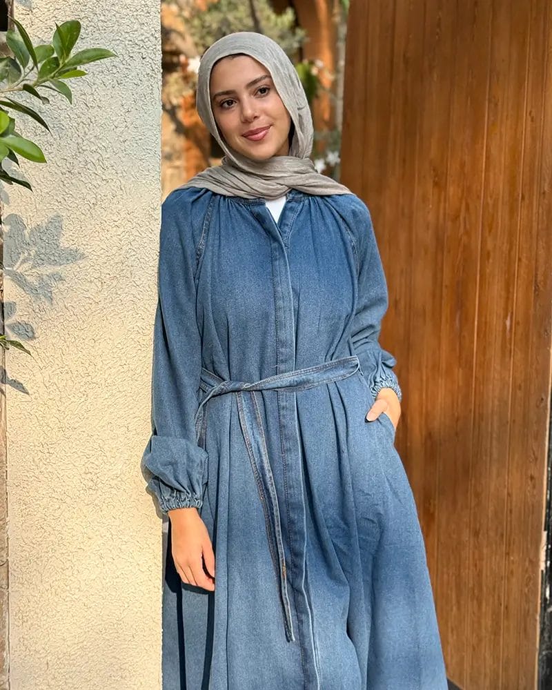 Shirt Denim Dress - Image 9