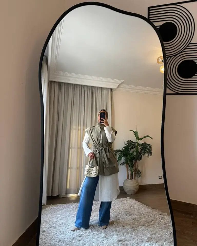 Sleeveless Gabardine Vest