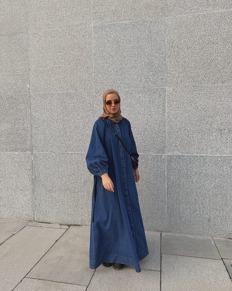 Shirt Denim Dress - Image 4