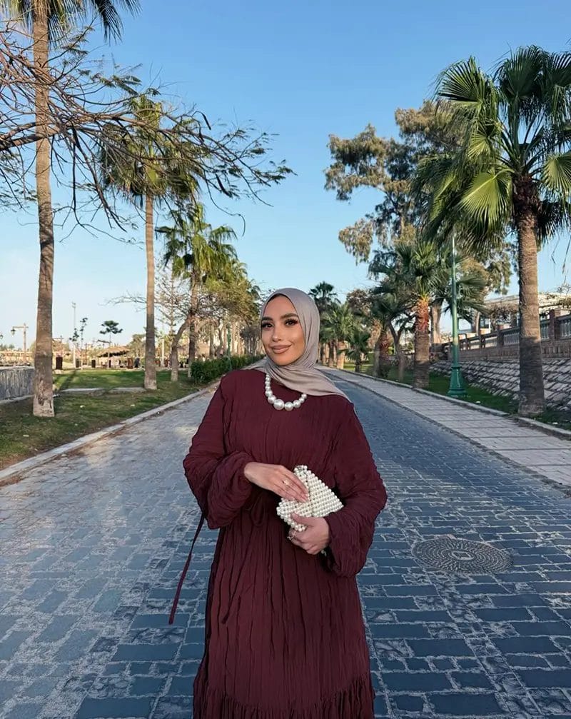 Crushed chiffon with full lining - Image 2