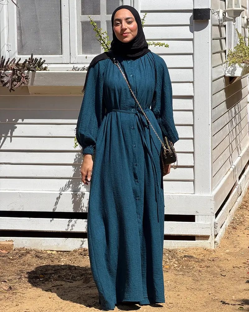 Linen Shirt Dress - Image 12