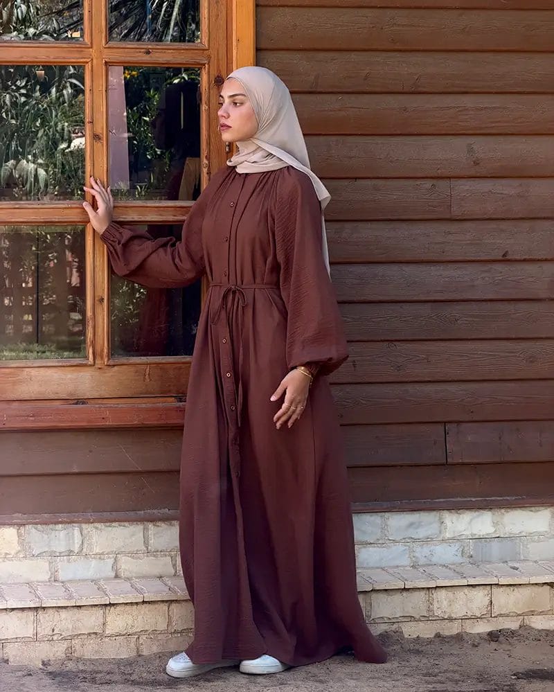 Linen Shirt Dress - Image 9