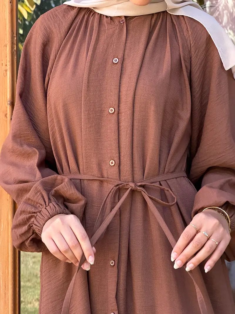 Linen Shirt Dress - Image 10