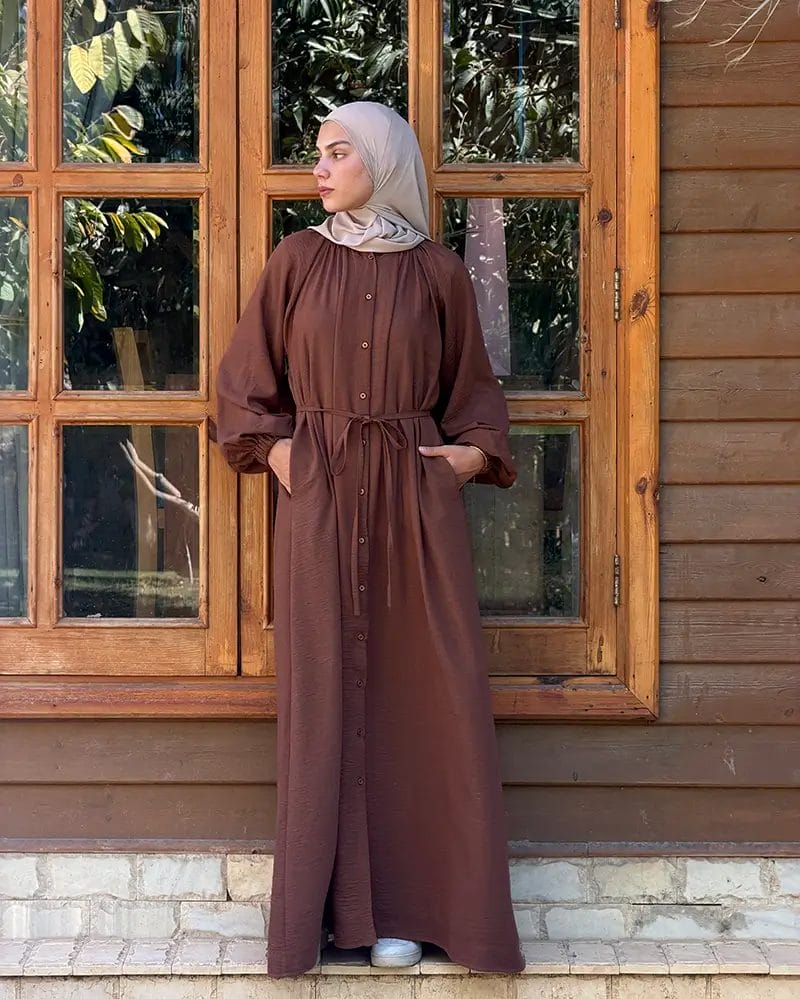Linen Shirt Dress - Image 8