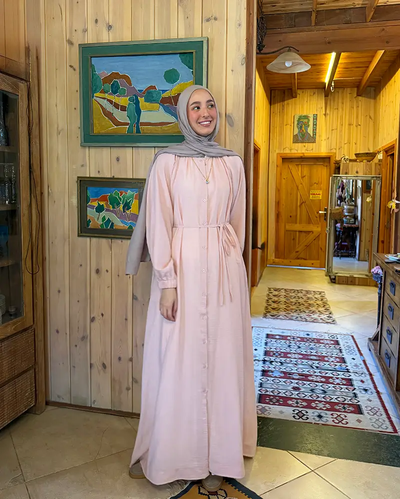 Linen Shirt Dress - Image 2