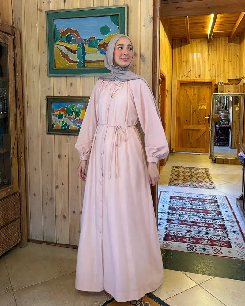 Linen Shirt Dress - Image 3