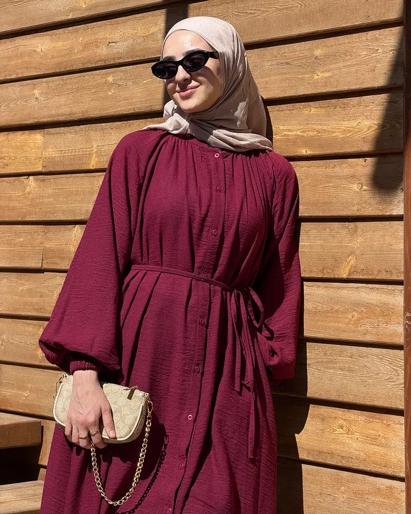 Linen Shirt Dress - Image 15